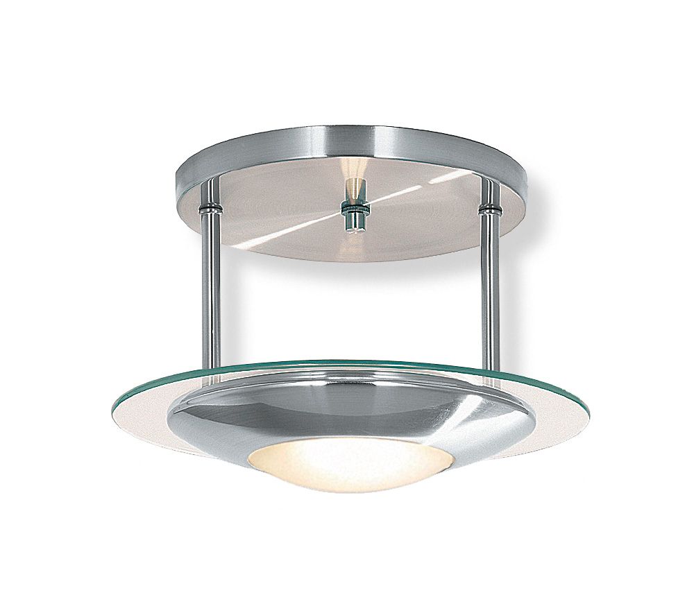 Suspended Button Ceiling Light Satin Chrome – Bi8607 Sc With Ceiling Hung Satin Chrome Wall Mirrors (View 5 of 15)