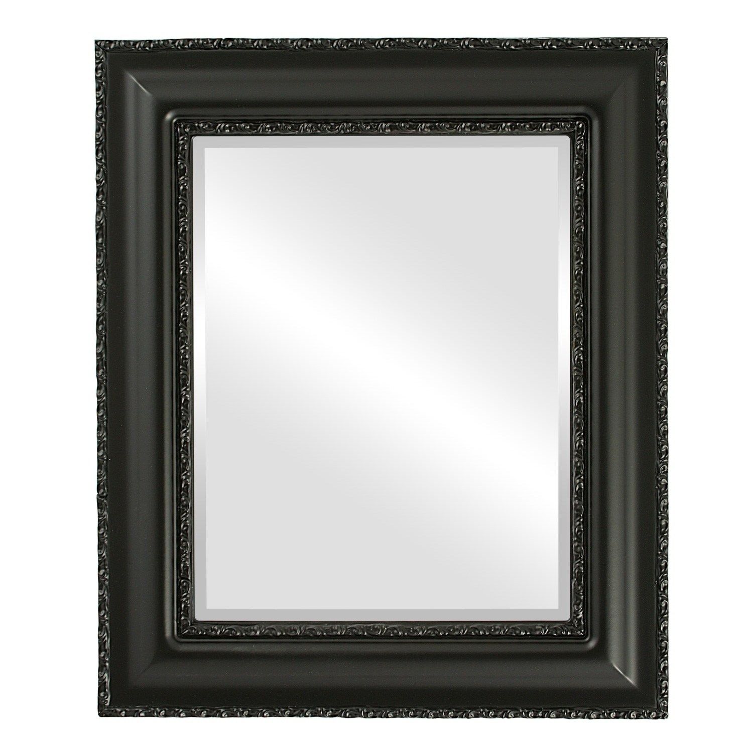 The Oval And Round Mirror Store Somerset Framed Rectangle Mirror In With Matte Black Metal Oval Wall Mirrors (View 15 of 15)