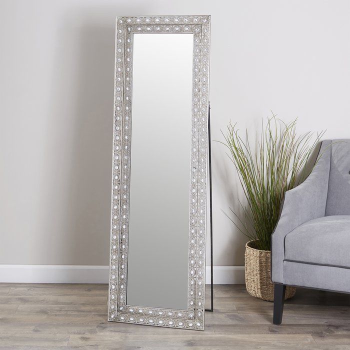 The Perfect Reflection Of Your Shimmering Style, This Jewel Encrusted With Full Length Floor Mirrors (View 15 of 15)