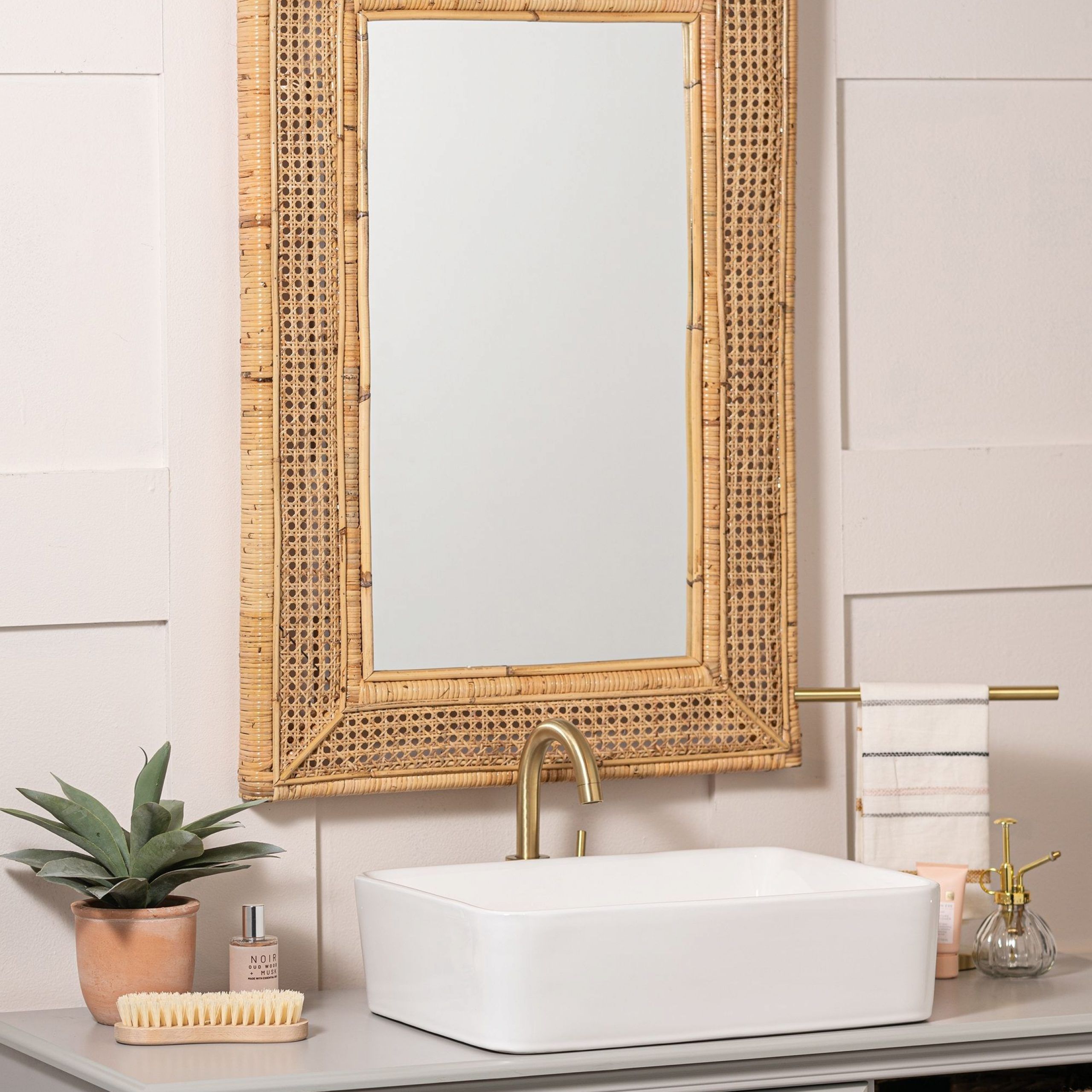 Therese Mirror | Mirror Wall, Rattan, Mirror Intended For Rattan Wrapped Wall Mirrors (View 5 of 15)