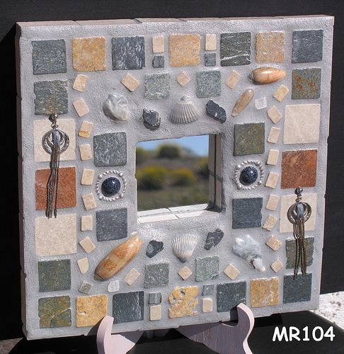 Tile, Shell , Stone Handmade Mosaic Wall Mirror | Мозаика With Shell Mosaic Wall Mirrors (View 15 of 15)
