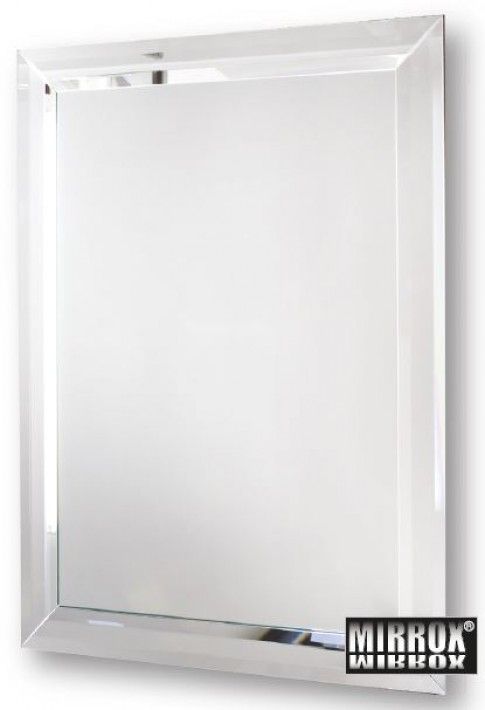 Triple Bevel Plain Mirror With Hidden Fittings » Trendy Mirrors With Regard To Double Crown Frameless Beveled Wall Mirrors (View 4 of 15)