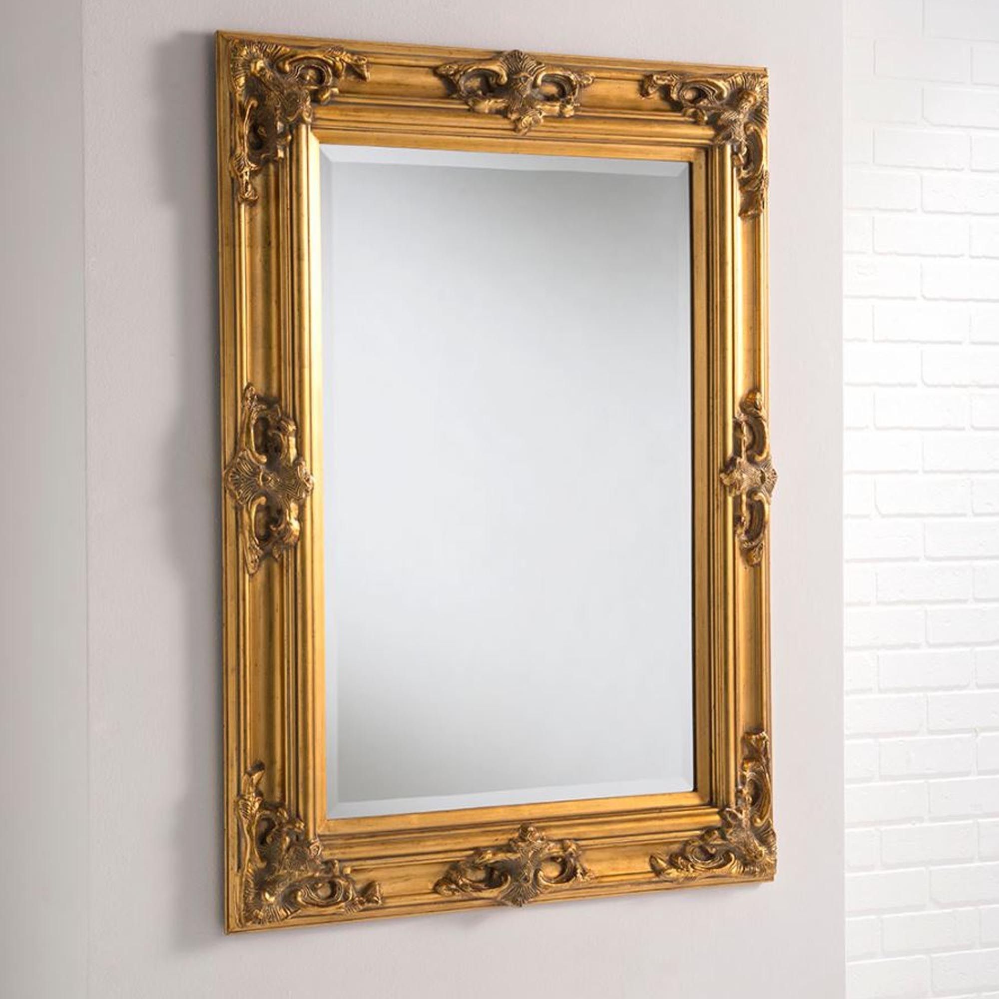 Tuscany Antique French Style Gold Wall Mirror | Homesdirect365 Intended For Antiqued Glass Wall Mirrors (View 4 of 15)