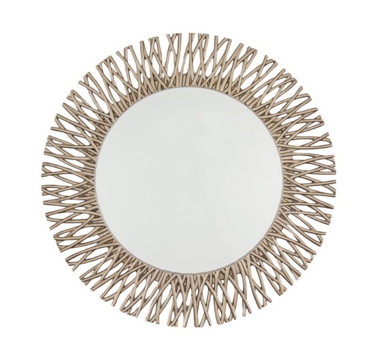 Twiga Antique Brass Mirror – Luxury Interior Designer Homewareik With Leaf Post Sunburst Round Wall Mirrors (View 13 of 15)