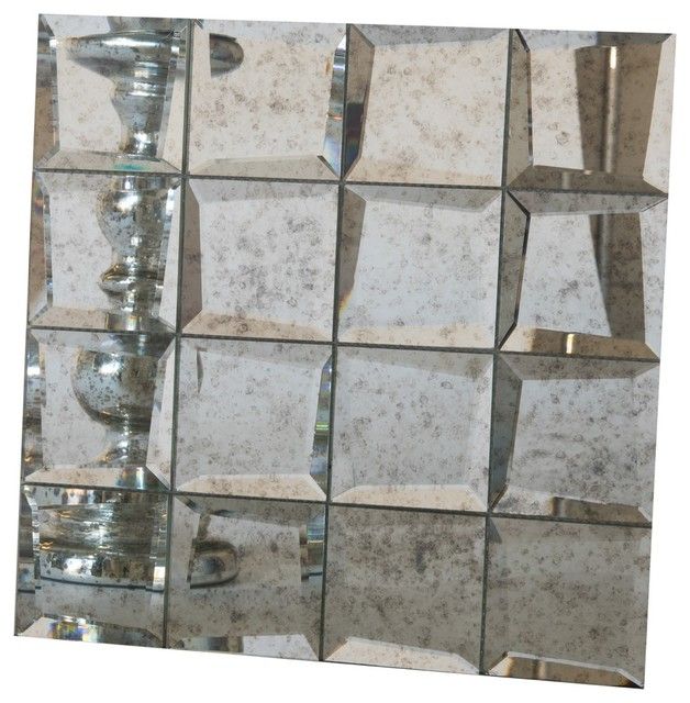 Uneven Beveled Edge Mirror Mosaic, Antique, Sample – Contemporary Pertaining To Tile Edge Mirrors (View 13 of 15)