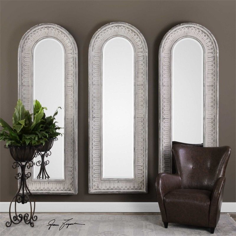 Uttermost Argenton Arch Mirror In Aged Gray | Arch Mirror, Rustic Wall In Waved Arch Tall Traditional Wall Mirrors (View 9 of 15)
