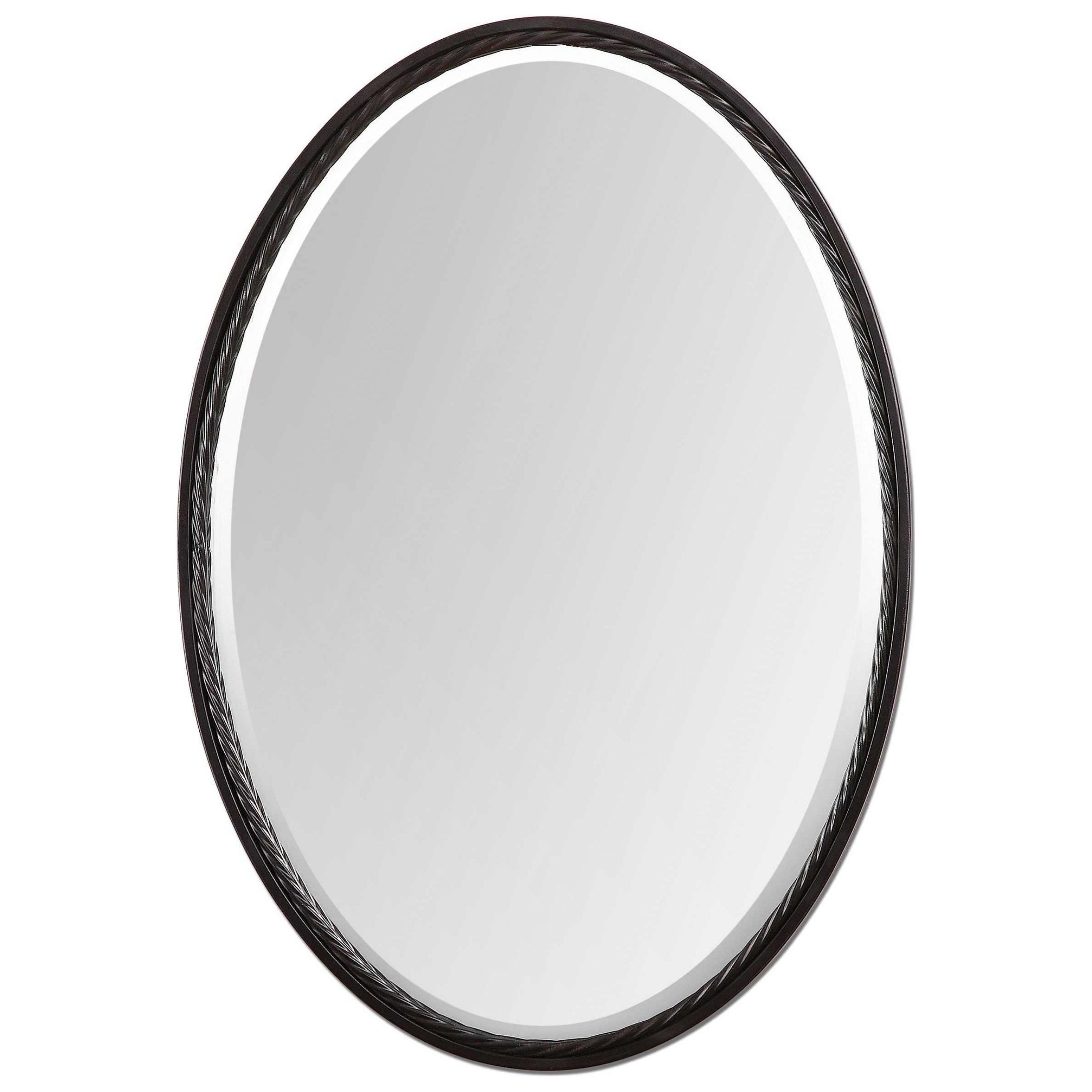 Uttermost Casalina 22 X 32 Oil Rubbed Bronze Oval Wall Mirror | Ut01116 Throughout Ceiling Hung Oiled Bronze Oval Mirrors (View 2 of 15)
