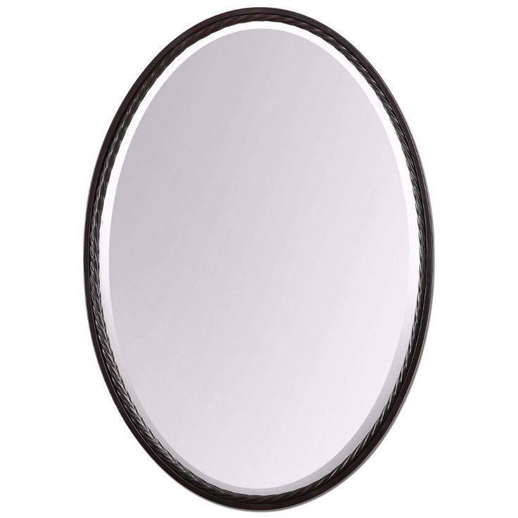 Uttermost Casalina Oil Rubbed Bronze 22" X 32" Wall Mirror – #Y1427 Within Oil Rubbed Bronze Oval Wall Mirrors (View 8 of 15)