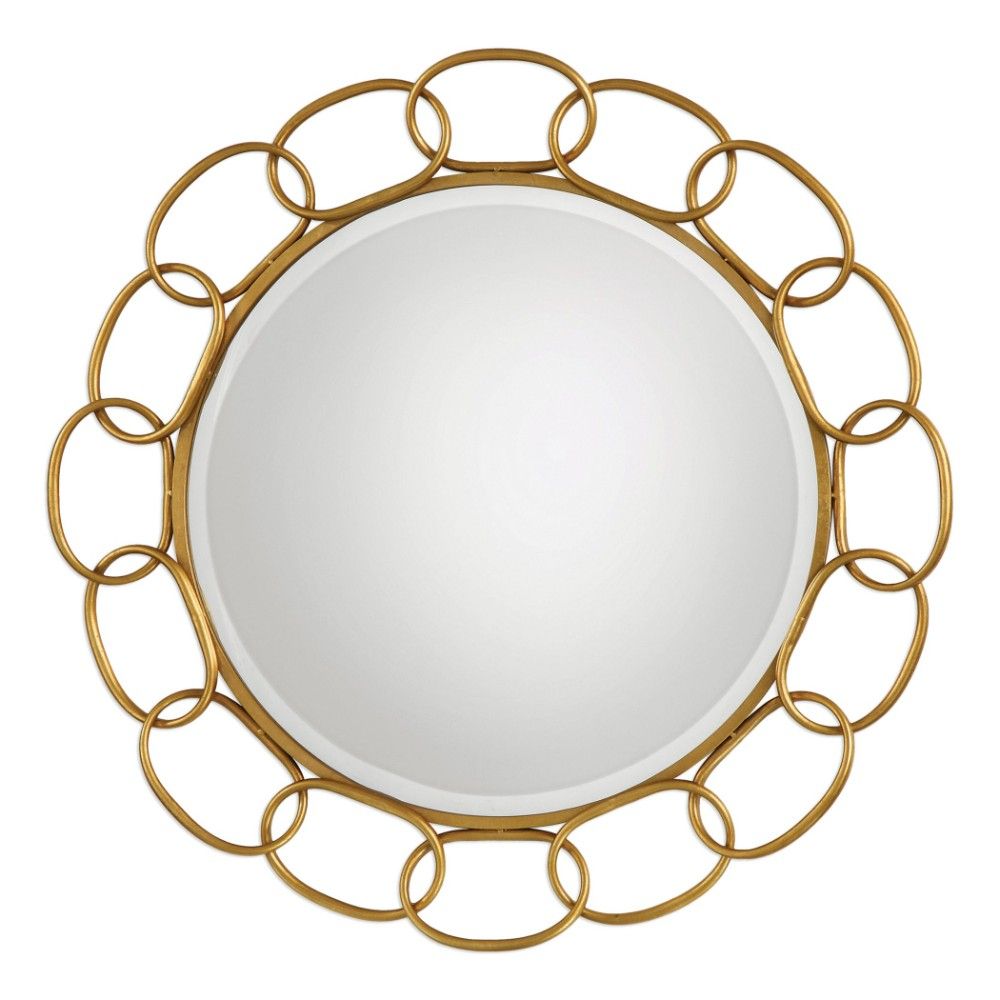 Uttermost Circulus Gold Round Mirror Intended For Round Metal Luxe Gold Wall Mirrors (View 7 of 15)