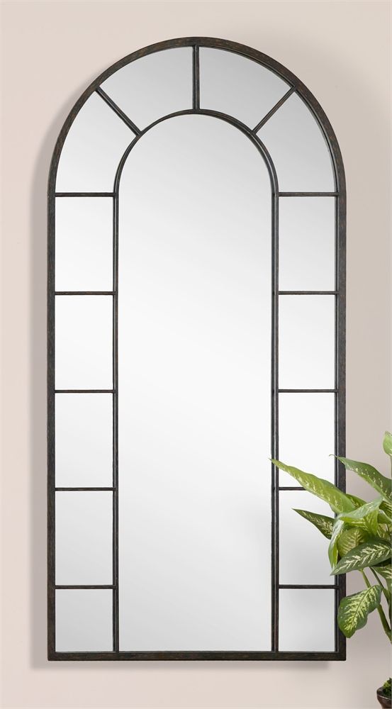 Uttermost Dillingham Black Arch Mirror | Arch Mirror, Mirror Wall Pertaining To Matte Black Arch Top Mirrors (View 1 of 15)