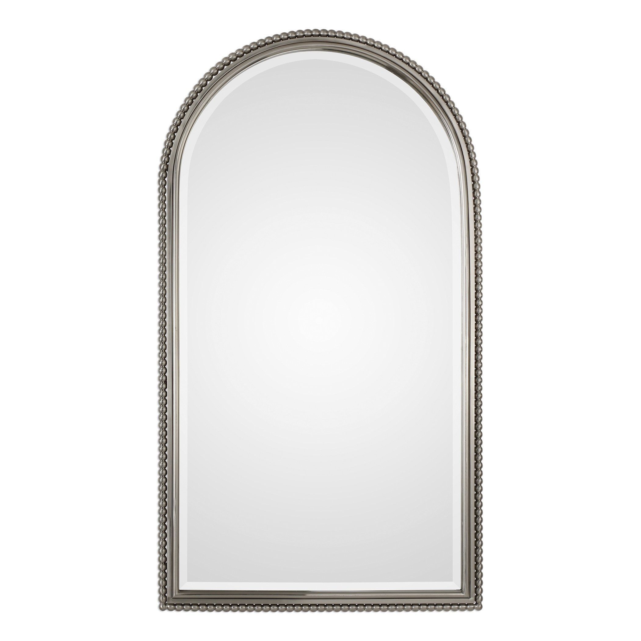 Uttermost Sherise Arch Plated Brushed Nickel Mirror | Arch Mirror With Regard To Brushed Nickel Octagon Mirrors (View 8 of 15)