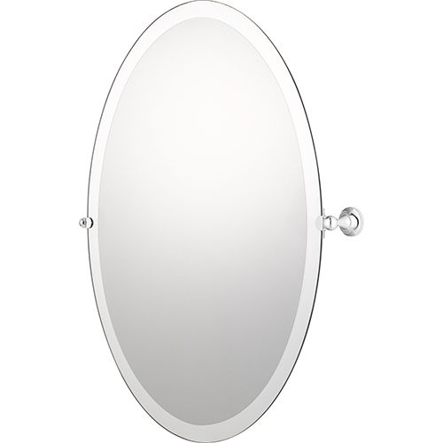 Uttermost Sherise Brushed Nickel Oval Mirror 01102 B | Bellacor Inside Polished Nickel Oval Wall Mirrors (View 2 of 15)