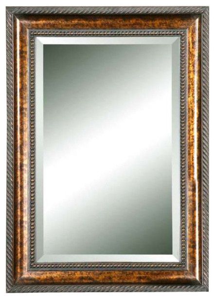 Uttermost Sinatra Gold Vanity Mirror – Traditional – Bathroom Mirrors Pertaining To Gold Bamboo Vanity Wall Mirrors (View 9 of 15)