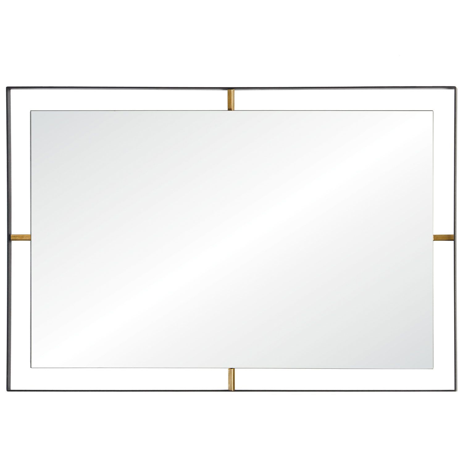 Varaluz Casa Framed Matte Black Rectangle Mirror 610030 | Bellacor For Matte Black Square Wall Mirrors (View 2 of 15)