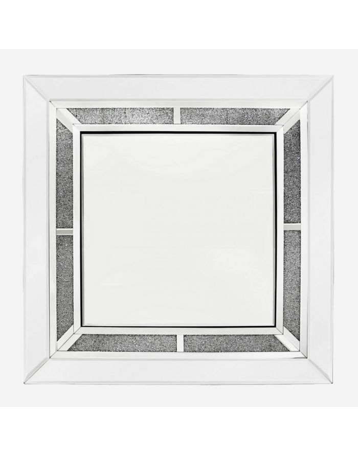 Venetian Wall Mirror – Contemporary Square Decorative Crystal | Modern With Modern Oversized Wall Mirrors (View 6 of 15)