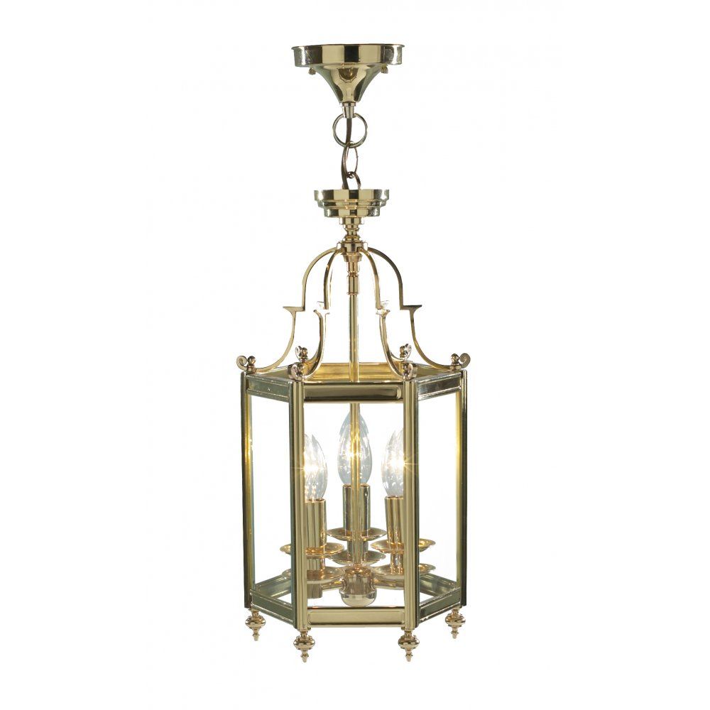 Victorian Gold Hall Lantern In Polished Cast Brass With Dual Mount Throughout Ceiling Hung Polished Brass Mirrors (View 7 of 15)
