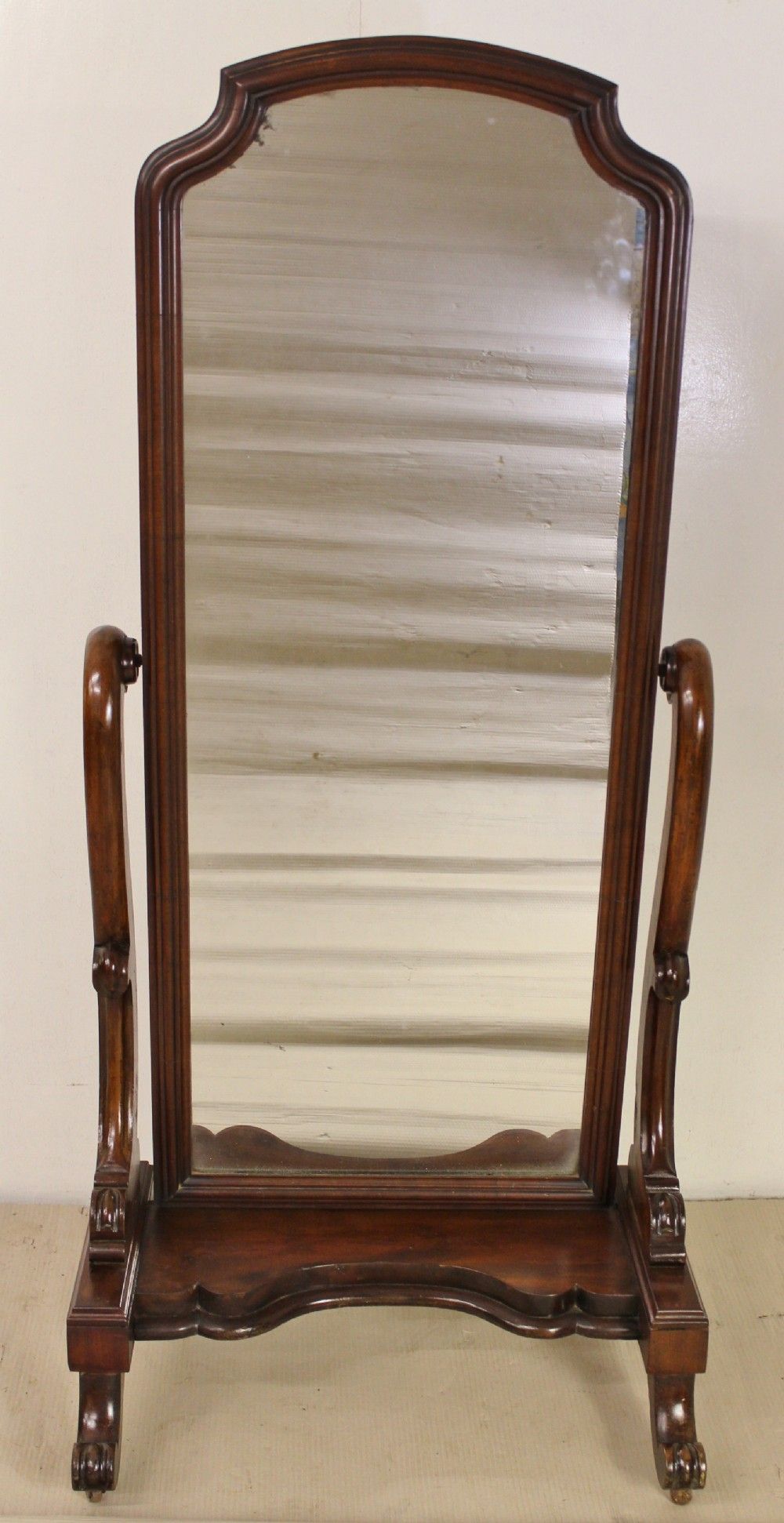 Victorian Mahogany Cheval Mirror | 393285 | Sellingantiques.co (View 4 of 15)