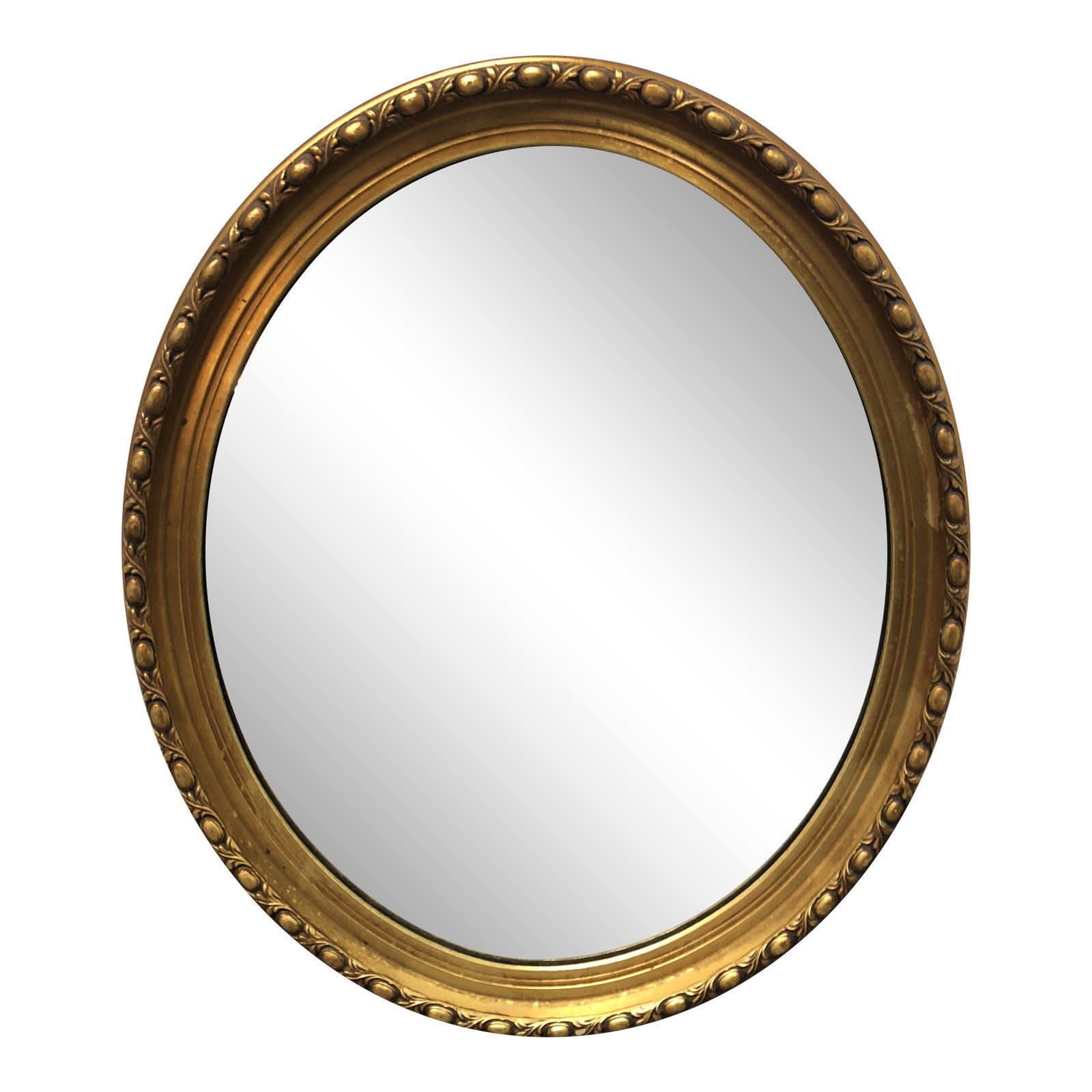 Vintage Round Gold Finish Wall Mirror | Design Plus Gallery In Gold Rounded Corner Wall Mirrors (View 13 of 15)