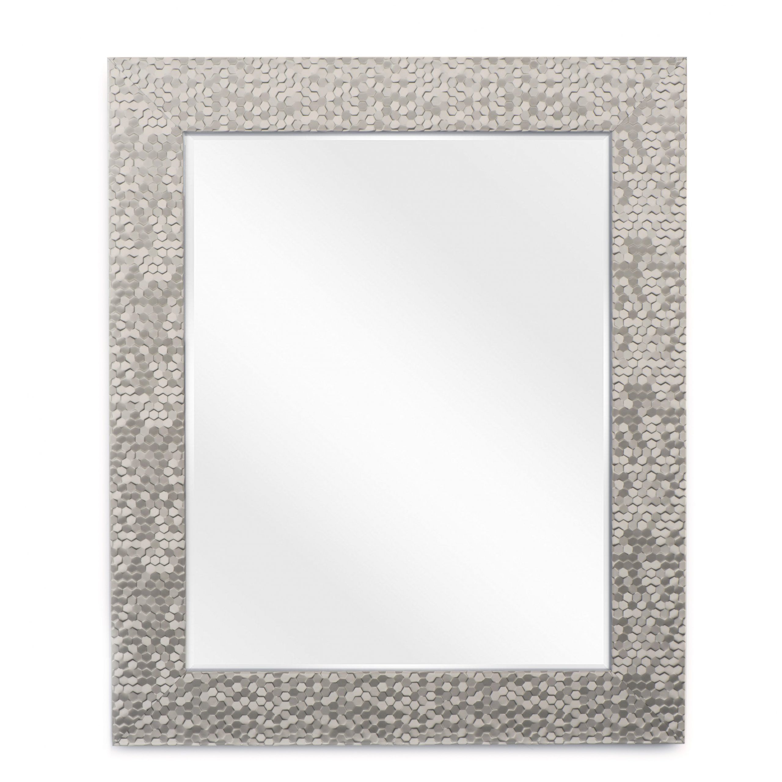 Wall Mirror For Bathroom Or Vanity , 21X25 Brushed Nickel – Walmart For Brushed Nickel Octagon Mirrors (View 11 of 15)