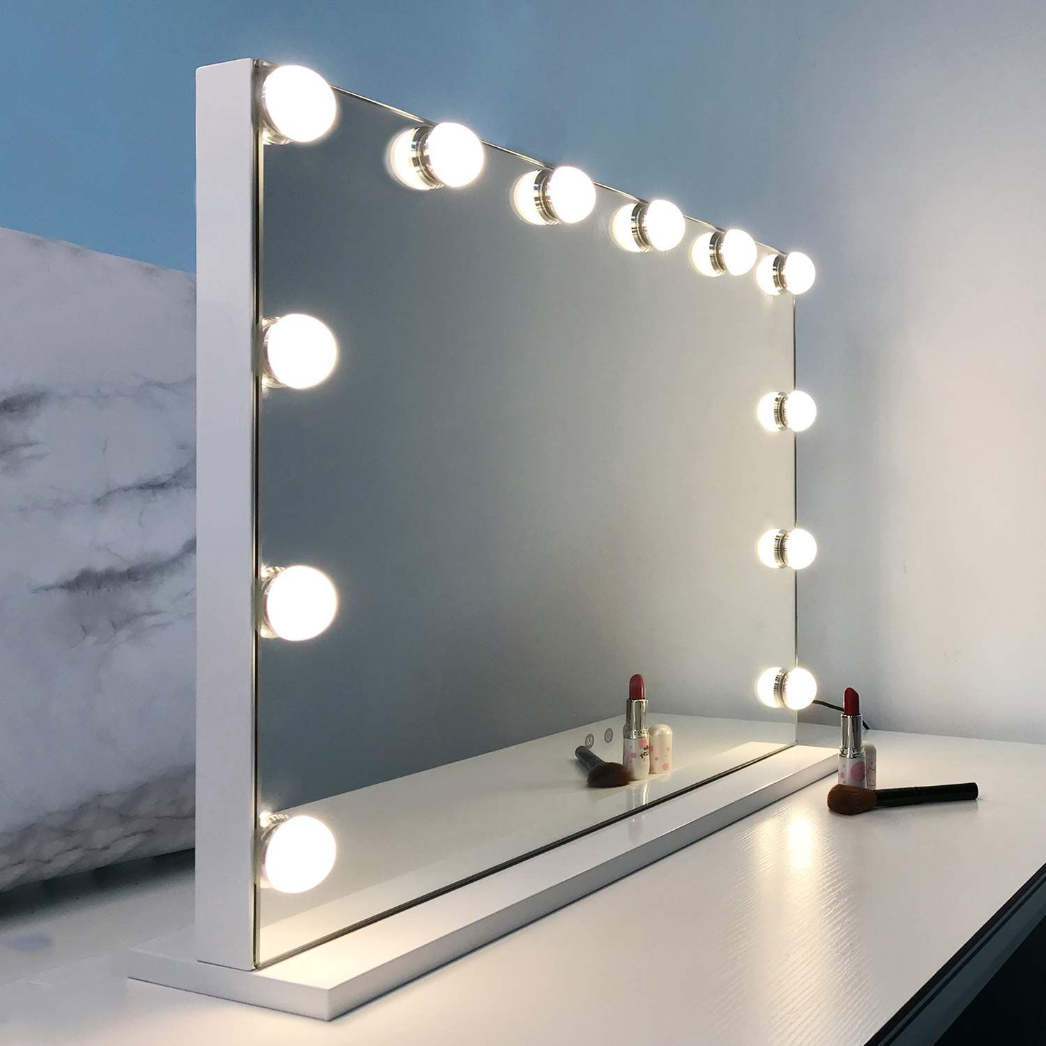 Wayking Vanity Mirror With Lights, Hollywood Lighted Makeup Mirror With Within Led Backlit Vanity Mirrors (View 15 of 15)