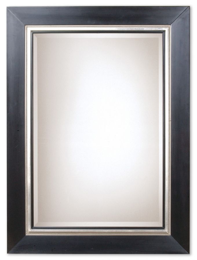 Whitmore Matte Black Square Mirror Uvu13131B Throughout Matte Black Led Wall Mirrors (View 1 of 15)