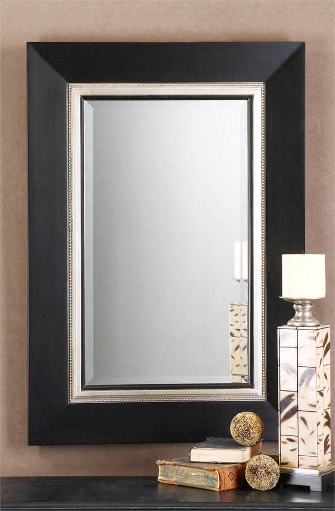 Whittington Matte Black Vanity Mirror | Mirror Wall, Framed Mirror Wall Throughout Matte Black Arch Top Mirrors (View 10 of 15)