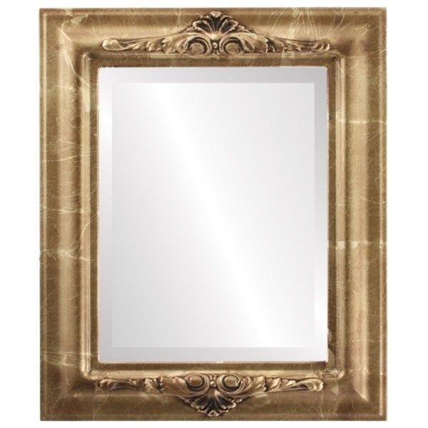 Winchester Framed Rectangle Mirror In Champagne Gold – Antique Gold Within Warm Gold Rectangular Wall Mirrors (View 5 of 15)