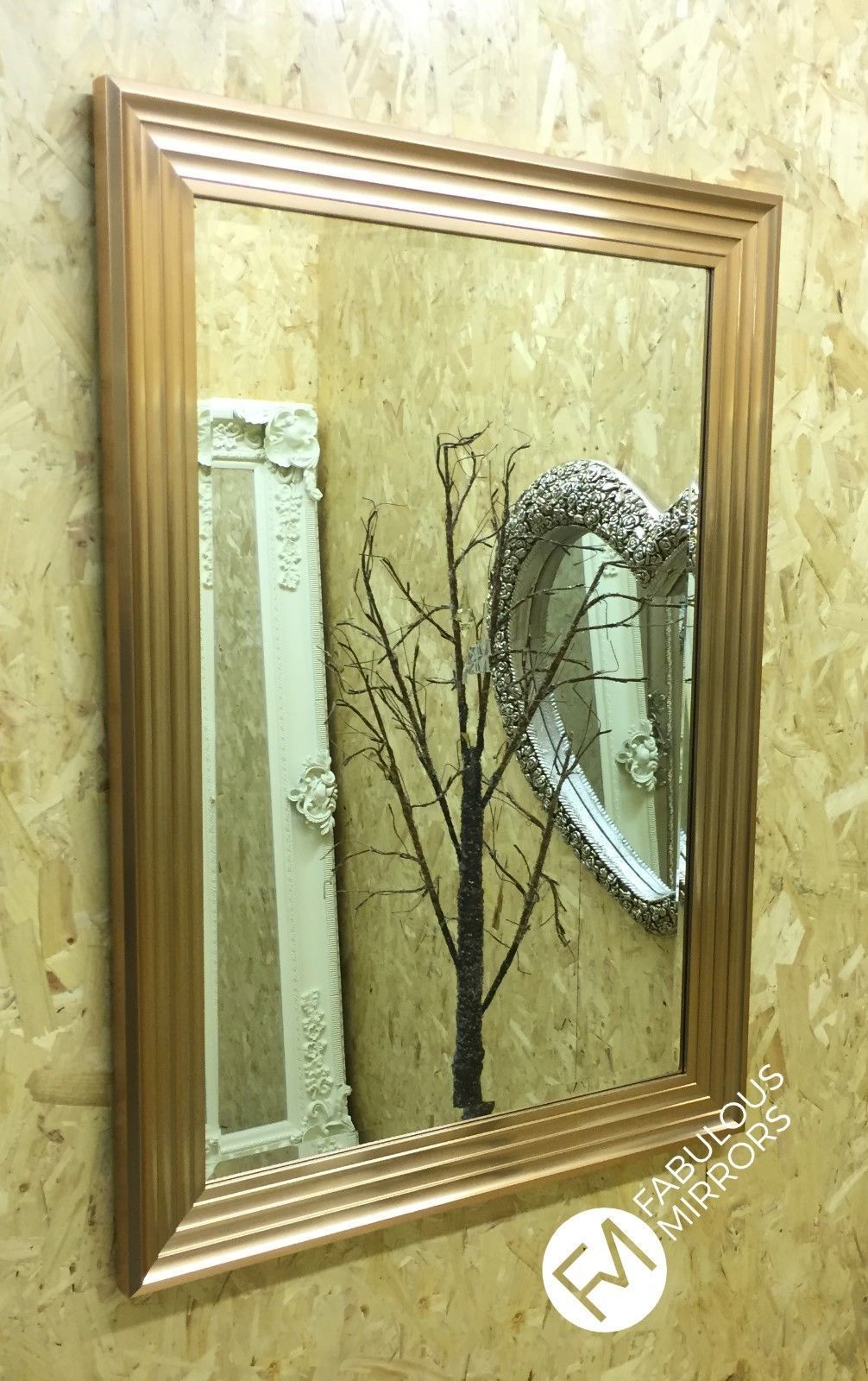 X Large Rose Gold Elegant Modern Stylish Wall Mirror Save S Pertaining To Modern Oversized Wall Mirrors (View 9 of 15)