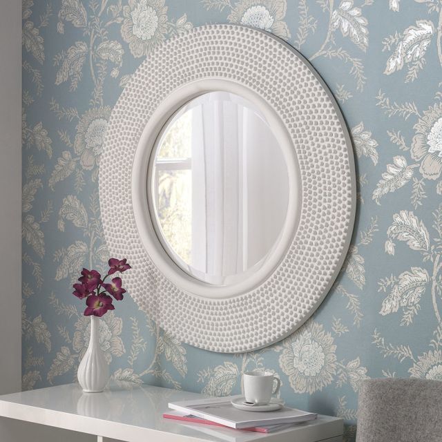 Yg126 Gold Circle Mirror Contemporary Beaded Framed Mirror Hall And With Regard To Round Modern Wall Mirrors (View 12 of 15)