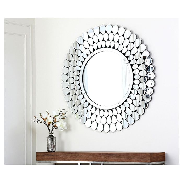 You'Ll Love The Serenza Round Silver Wall Mirror At Wayfair – Great Within Free Floating Printed Glass Round Wall Mirrors (View 4 of 15)