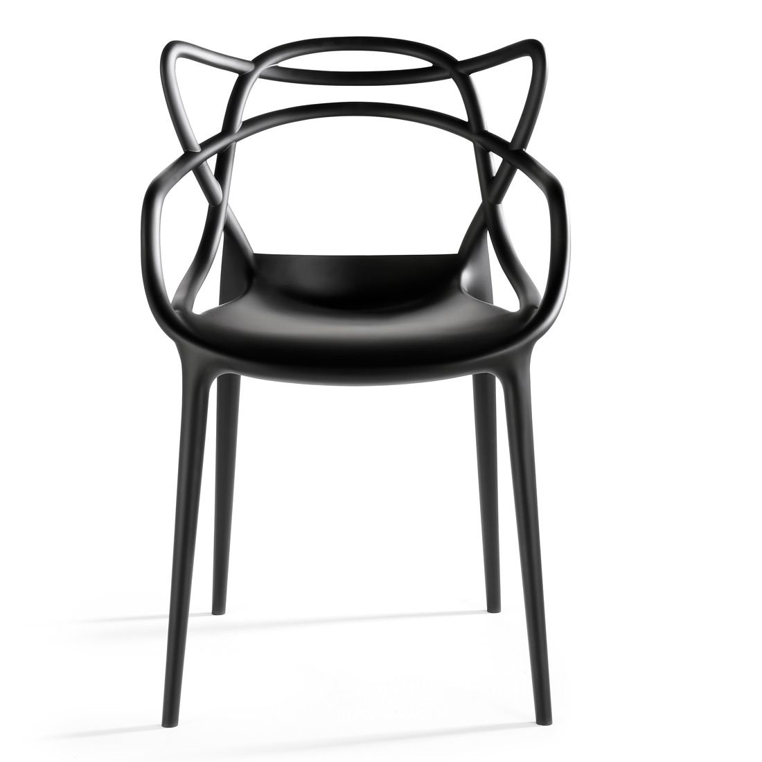 2Xhome Black Stackable Contemporary Modern Designer Molded Plastic For Black Outdoor Dining Chairs (View 14 of 15)