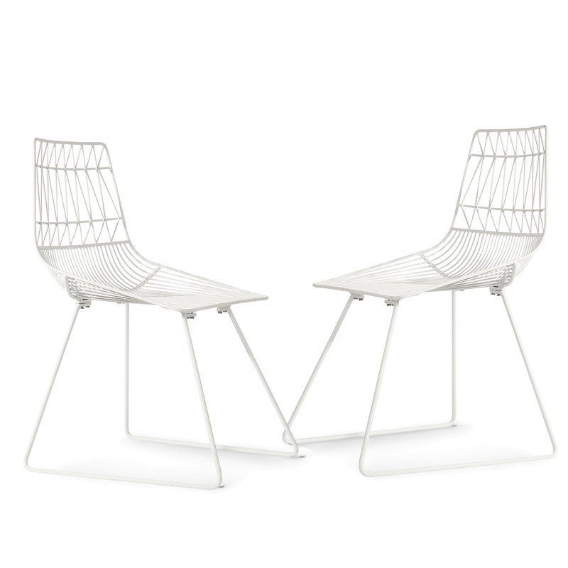 Aadhya Dining Chair | White Dining Chairs, Metal Dining Chairs, Dining With White Shell Large Patio Dining Sets (View 10 of 15)