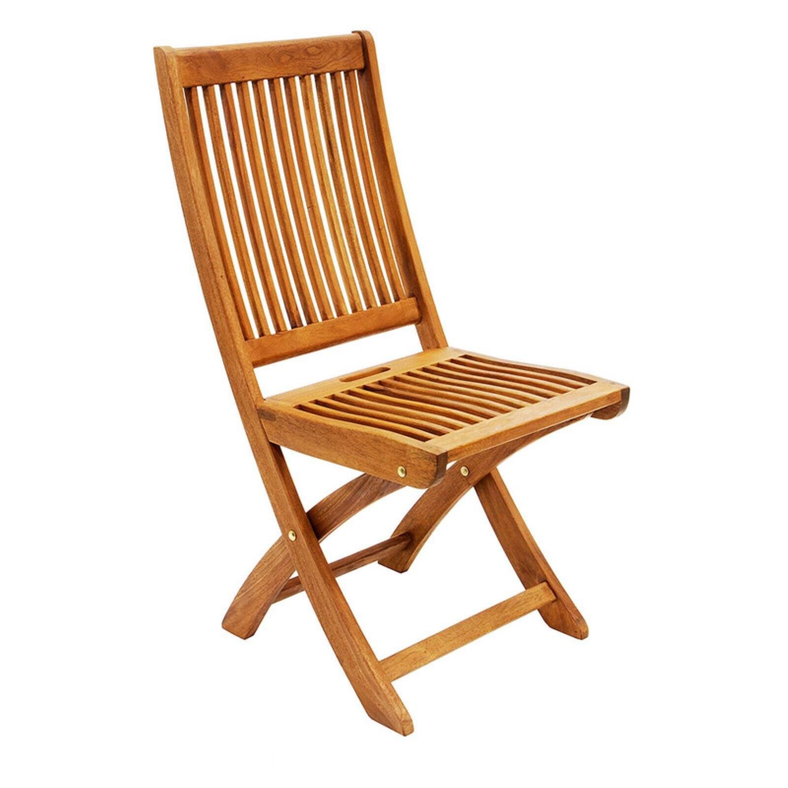 Achla Eucalyptus Wood Folding Patio Dining Chair – Walmart Regarding Eucalyptus Stackable Patio Chairs (View 9 of 15)