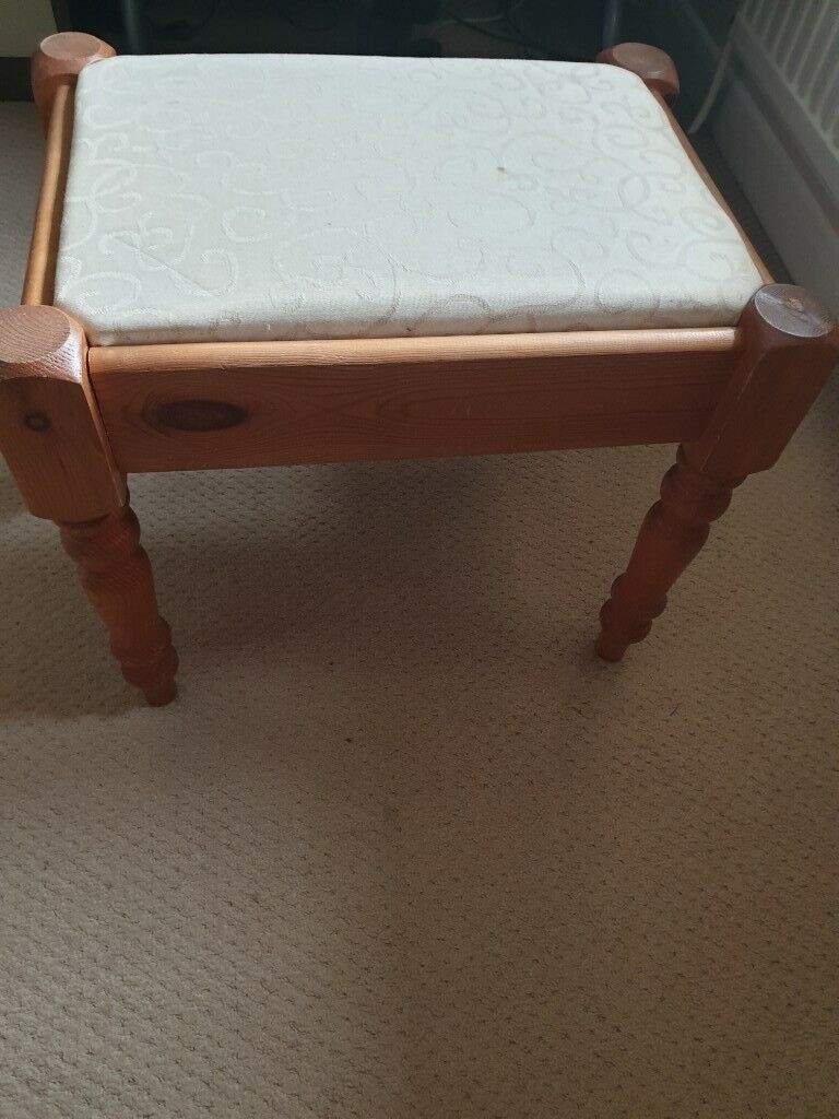Antique Pine Stool | In Normanton, West Yorkshire | Gumtree In Pineapple Natural Wood Outdoor Folding Tables (View 12 of 15)