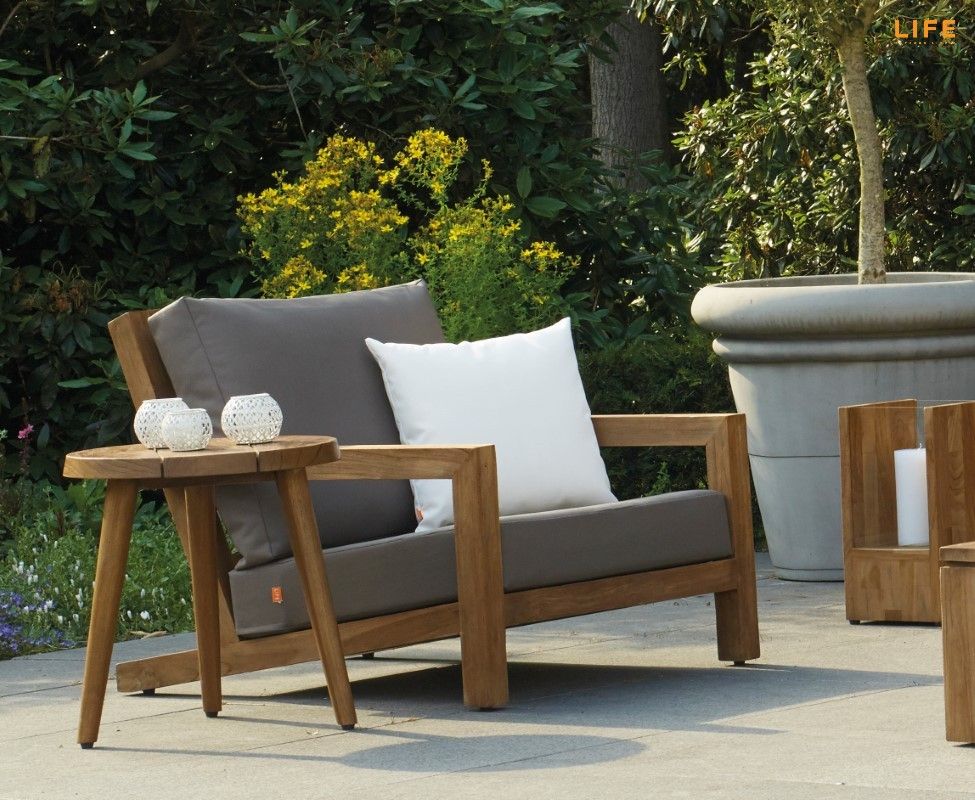 Block Lounge Set – Teak – Life Outdoor Living Within Teak Outdoor Loungers Sets (View 10 of 15)