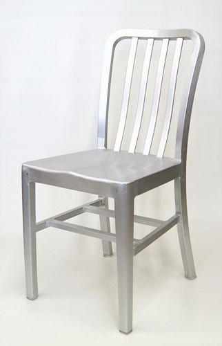 Brushed Aluminum Navy Chair With Brushed Aluminum Outdoor Armchair Sets (View 11 of 15)
