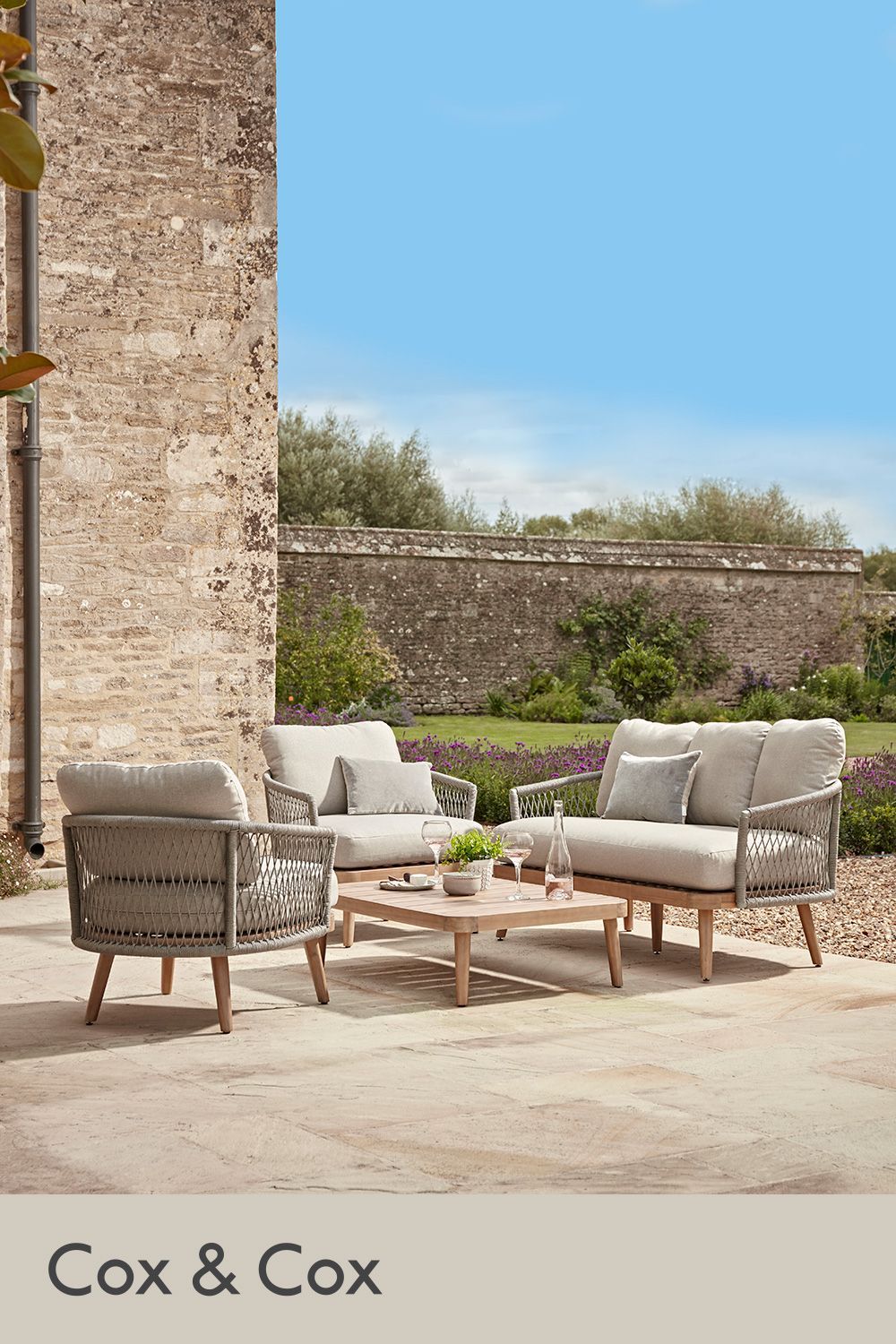 Capri Lounge Set In 2021 | Garden Furniture Uk, Outdoor Lounge Set Regarding Gray Wash Wood Porch Patio Chairs Sets (View 1 of 15)
