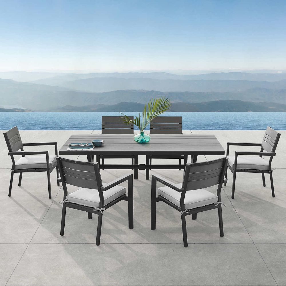Colonial 7 Piece Dining Set In 2020 | Modern Outdoor Dining Sets, Patio Throughout 7 Piece Small Patio Dining Sets (View 8 of 15)