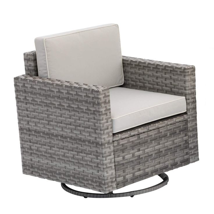 Coral Coast Berea Outdoor Wicker Swivel Chair With Cushions – Light Within Fabric Outdoor Wicker Armchairs (View 15 of 15)