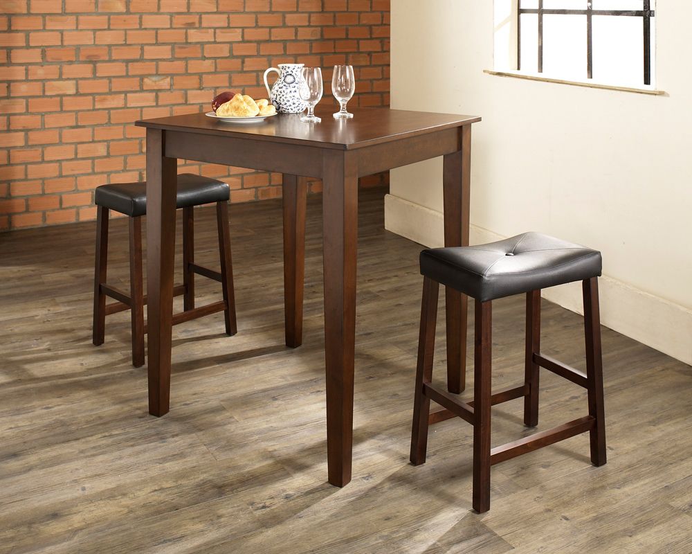 Crosley Furniture – 3 Piece Pub Dining Set With Tapered Leg And Pertaining To 3 Piece Bistro Dining Sets (View 12 of 15)
