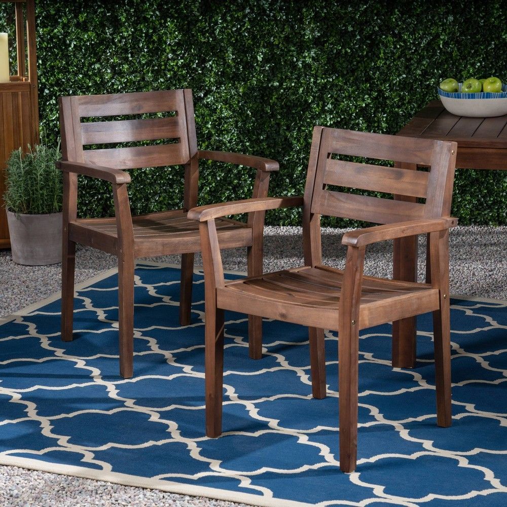 Danish Stackable Eucalyptus Outdoor Dining Chair 4 Pack | Ricetta Ed With Eucalyptus Stackable Patio Chairs (View 8 of 15)