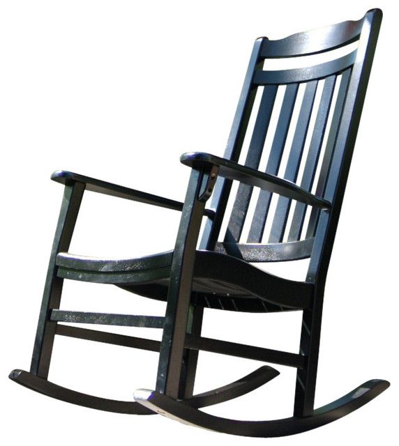 Decor Americana World'S Finest Rocker, Black – Outdoor Rocking Chairs Regarding Dark Natural Rocking Chairs (View 14 of 15)