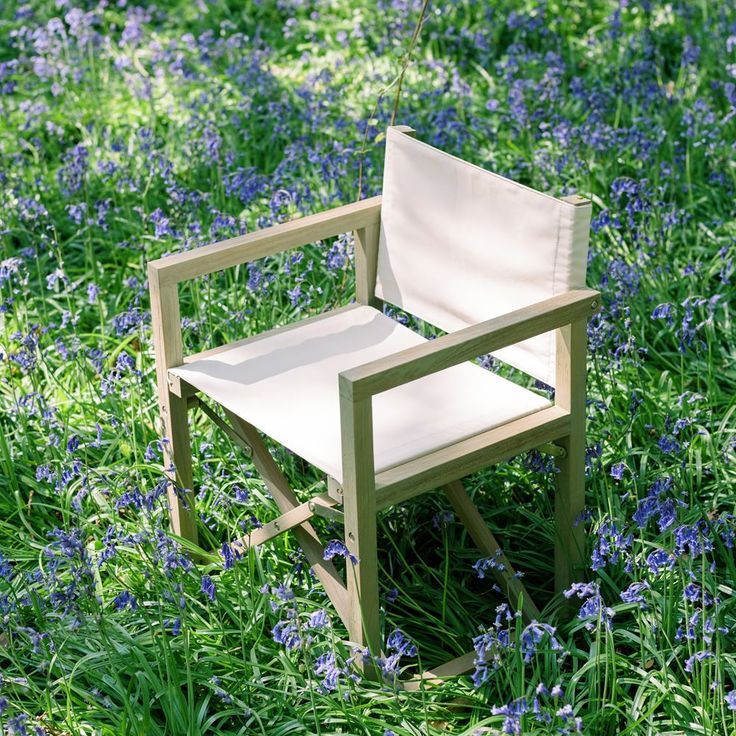 Denham Teak & Canvas Folding Garden Chair | Neptune In 2020 | Folding Inside Teak Outdoor Folding Chairs Sets (View 14 of 15)