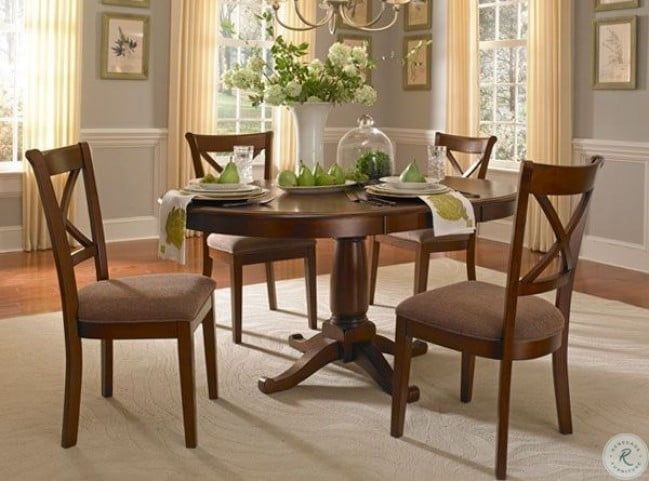 Desoto 60" Burnished Sienna Extendable Oval Dining Room Set From A Within Extendable Oval Dining Sets (View 13 of 15)