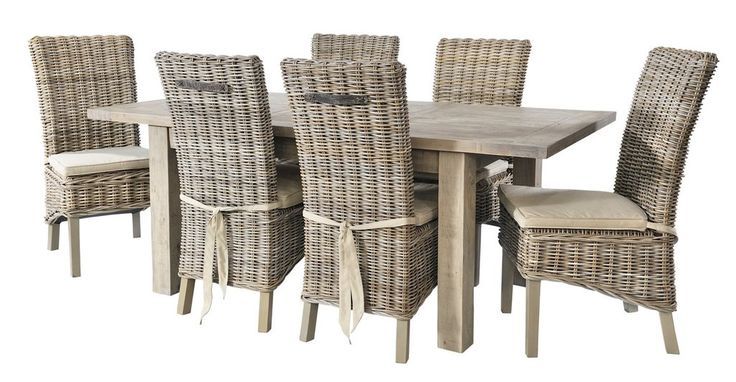 Dining Sets | Wooden Dining Room Furniture | Modish Living | Rattan Throughout Gray Wicker Extendable Patio Dining Sets (View 8 of 15)