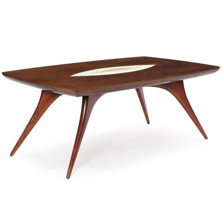 Dramatic Splayed Leg Tablevladimir Kagan | Mid Century Modern Table Within Sunburst Mosaic Outdoor Accent Tables (View 14 of 15)