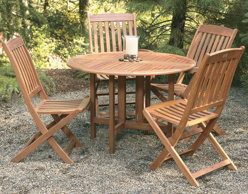 Eucalyptus Patio Furniture: The Affordable And Sustainable Choice Within Round Teak And Eucalyptus Patio Dining Sets (View 8 of 15)