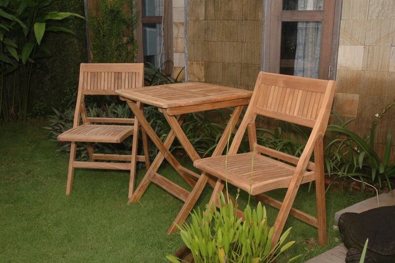 Folding Patio Furniture Set 22 Teak Outdoor Patio And Garden Sets Pertaining To Teak Outdoor Folding Chairs Sets (View 10 of 15)