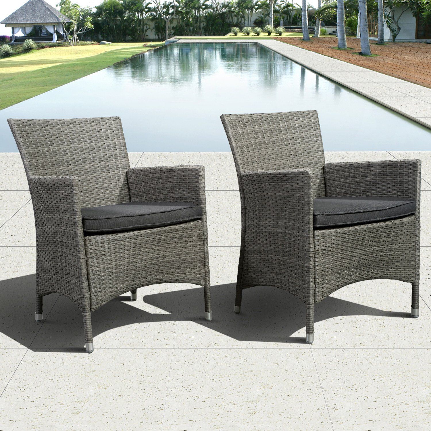 Grand New Liberty Deluxe Square 9 Piece Patio Dining Set Grey With Grey Pertaining To Wicker Square 9 Piece Patio Dining Sets (View 14 of 15)