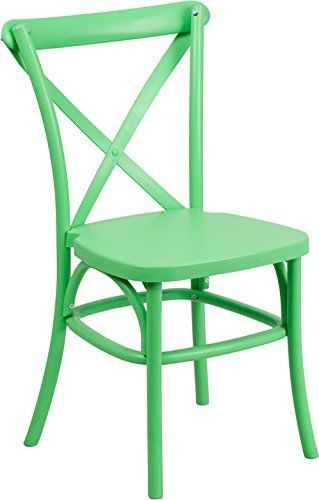 Heracles Green Resin Indoor Outdoor Cross Back Chair With Steel Inner Intended For Green Steel Indoor Outdoor Armchair Sets (View 12 of 15)
